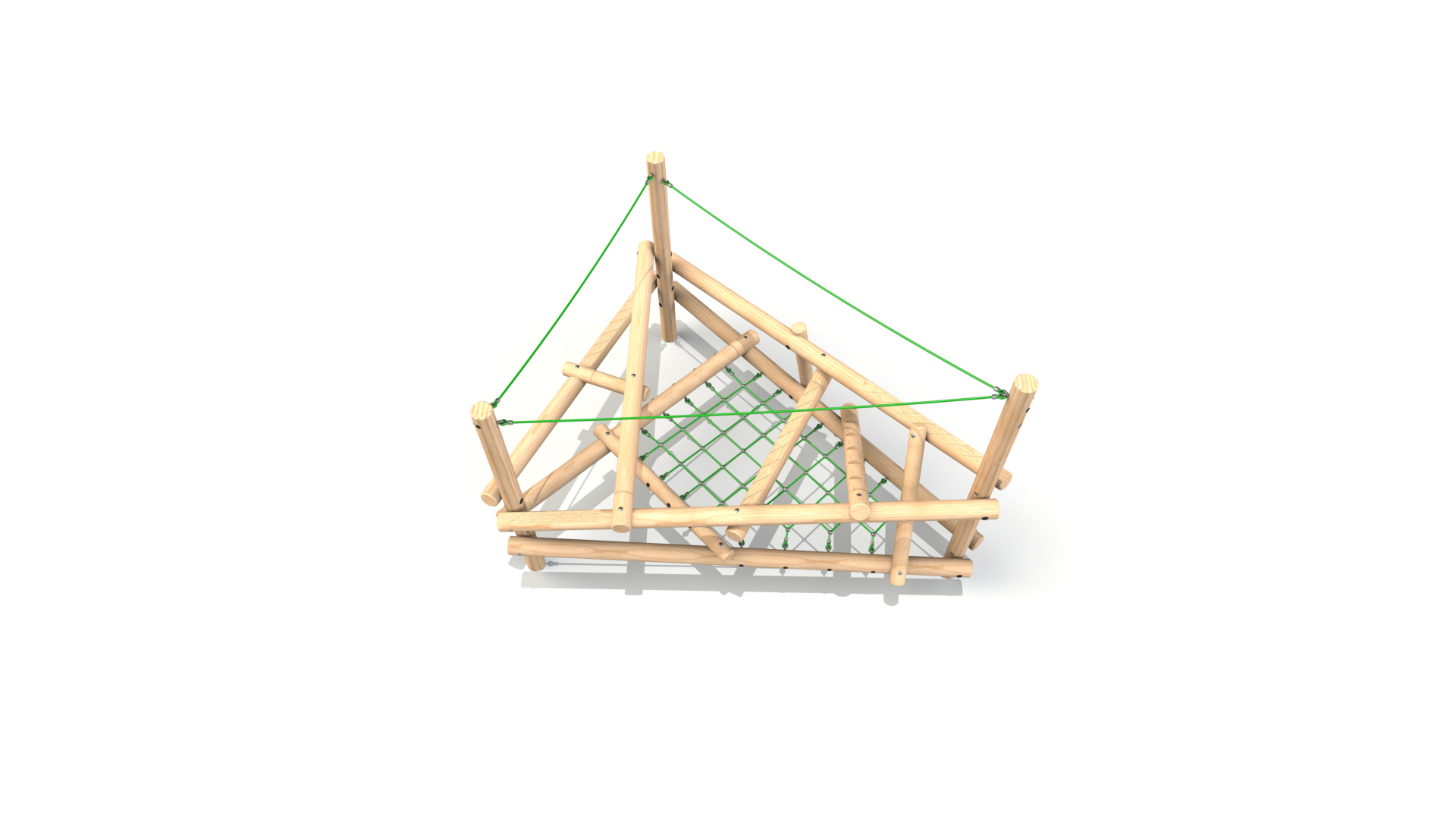 Clamber Stack 2 Timber Climbing Frame