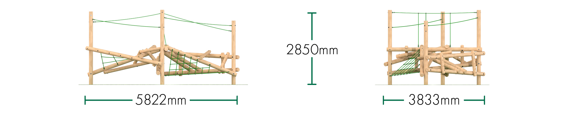Clamber Stack Mezzo Climbing Frame