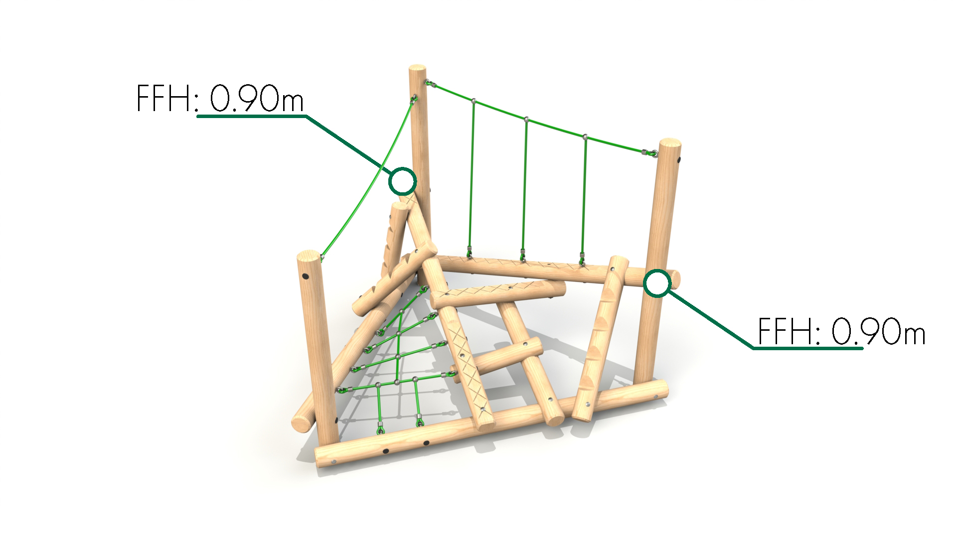 Clamber Stack Midi Climbing Frame