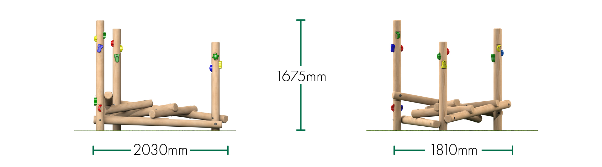 Clamber Stack Piccolo Climbing Frame