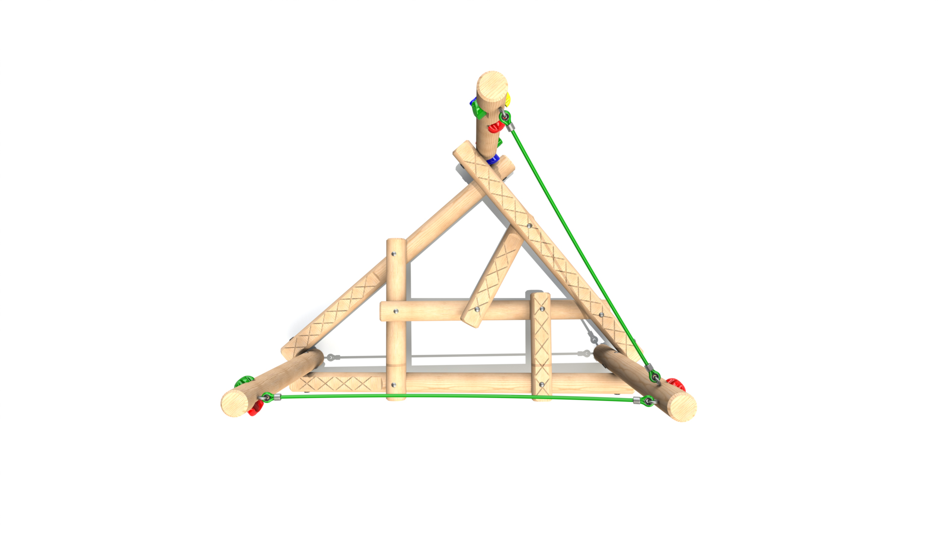 Clamber Stack Piccolo with Ropes Climbing Frame