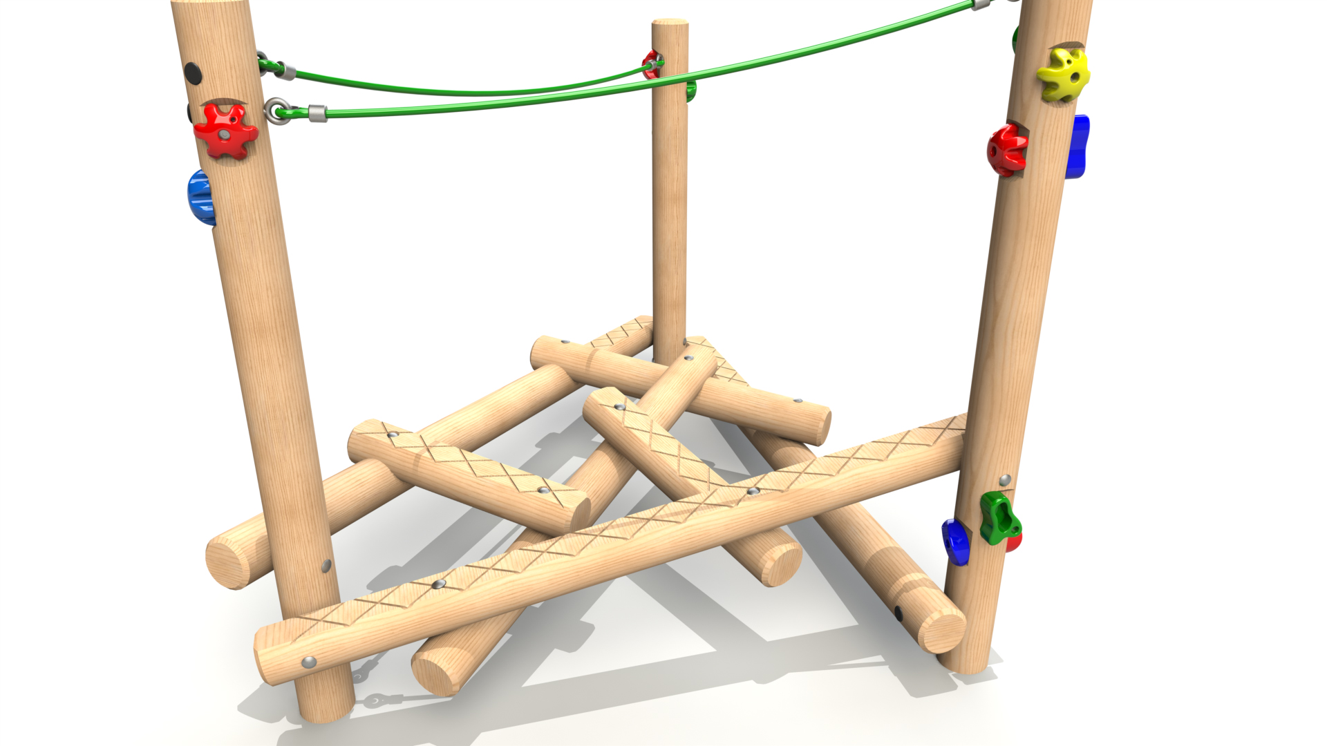 Clamber Stack Piccolo with Ropes Climbing Frame