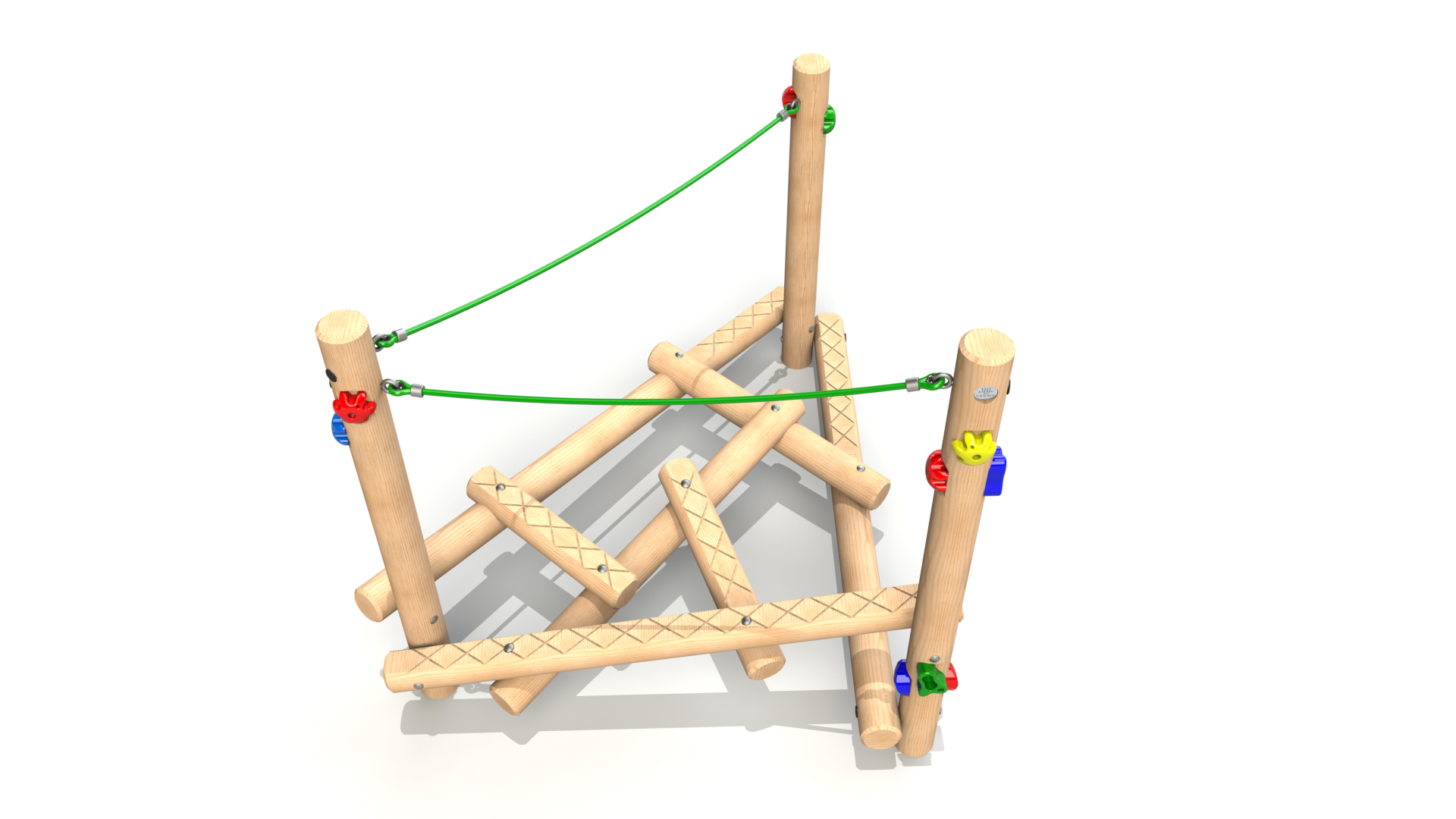 Clamber Stack Piccolo with Ropes Climbing Frame