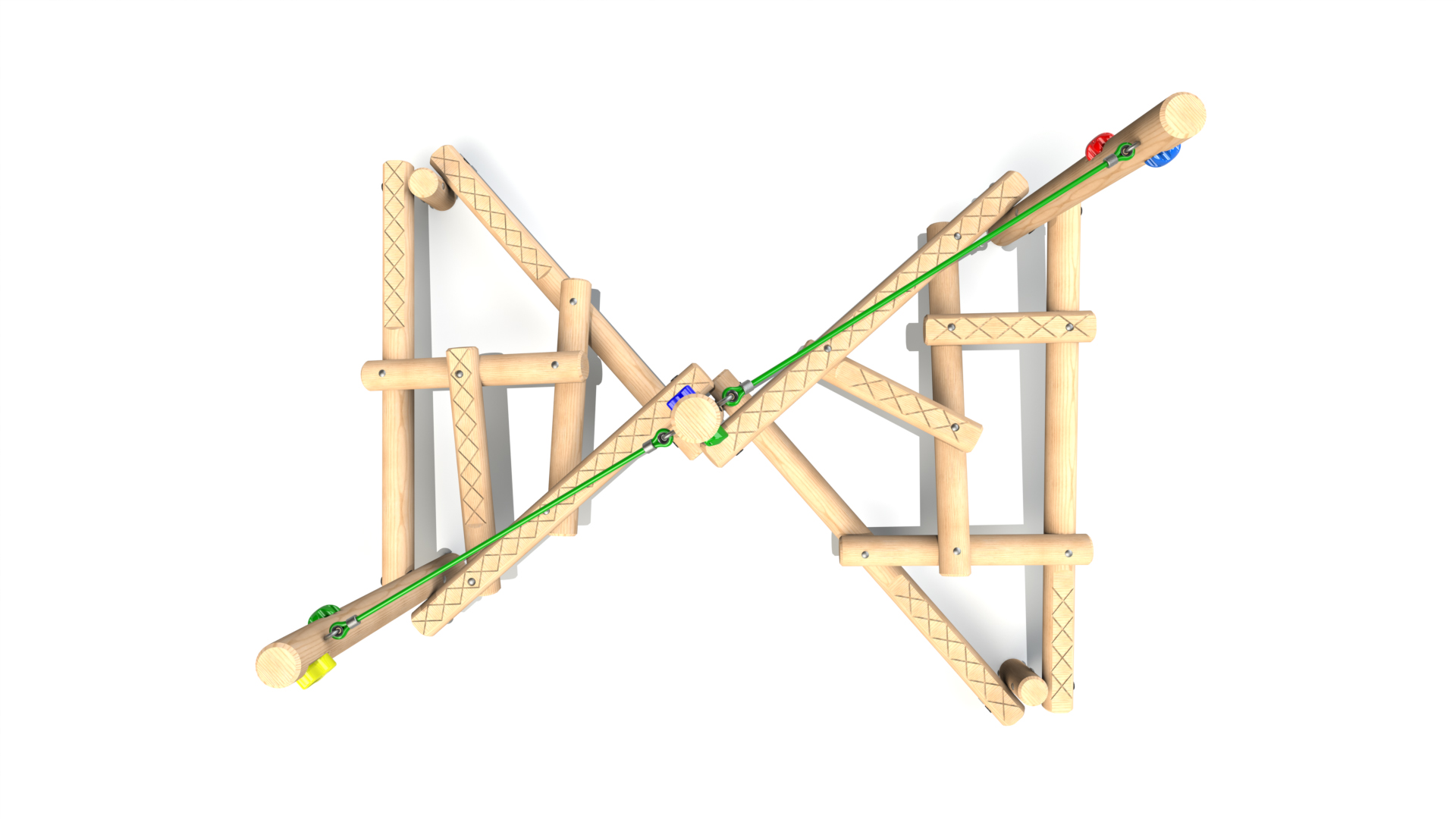 Clamber Stack Sorella with Ropes Climbing Frame