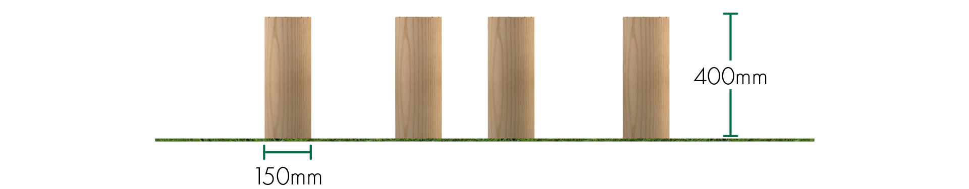 200mm Stepping Logs