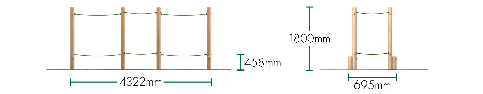 Slalom Rope Walk
