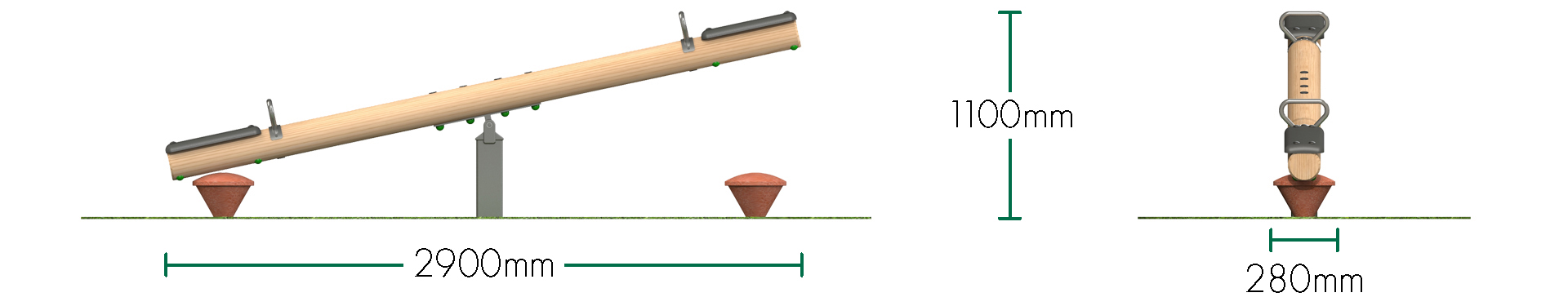 Timber Seesaw