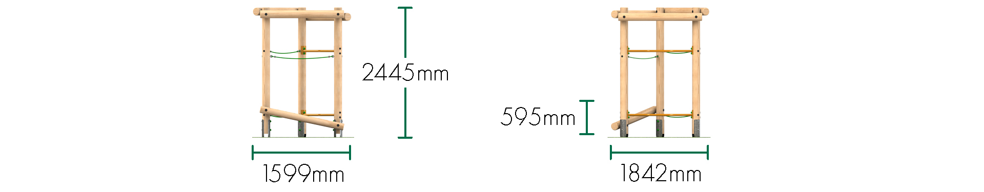 Triplay Challenge Climbing Frame 1 - Option 1