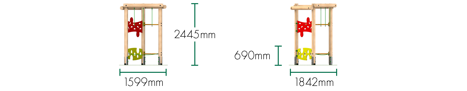 Triplay Challenge Climbing Frame 1 - Option 4