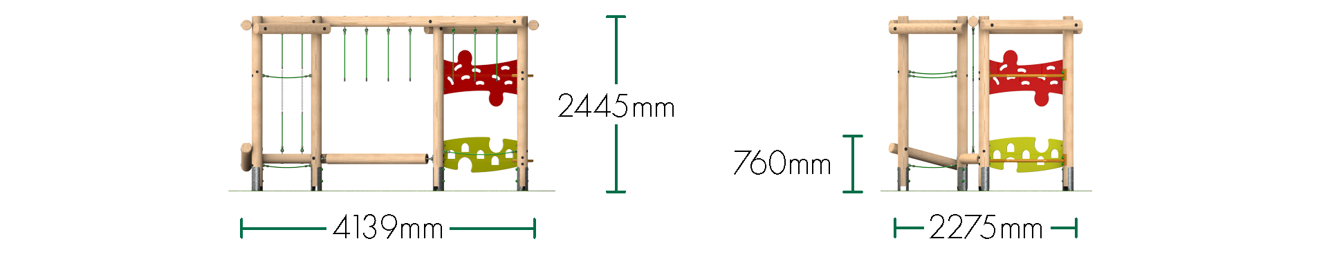 Triplay Challenge Climbing Frame 3 - Option 2
