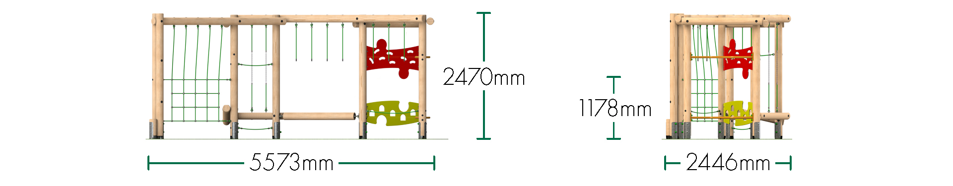 Triplay Challenge Climbing Frame 4 - Option 1